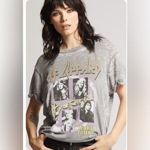 Def Leppard Hysteria burnout T-shirt RECYCLED KARMA